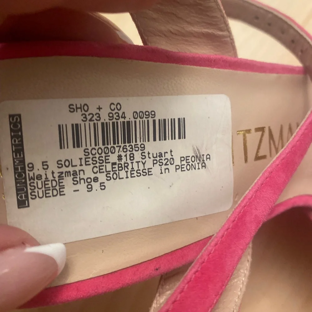 Stuart Weitzman Pink Platform Sandals